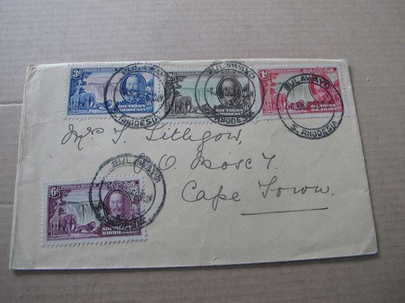 Southern Rhodesia - 1935 George V Silver Jubilee Used on Cover